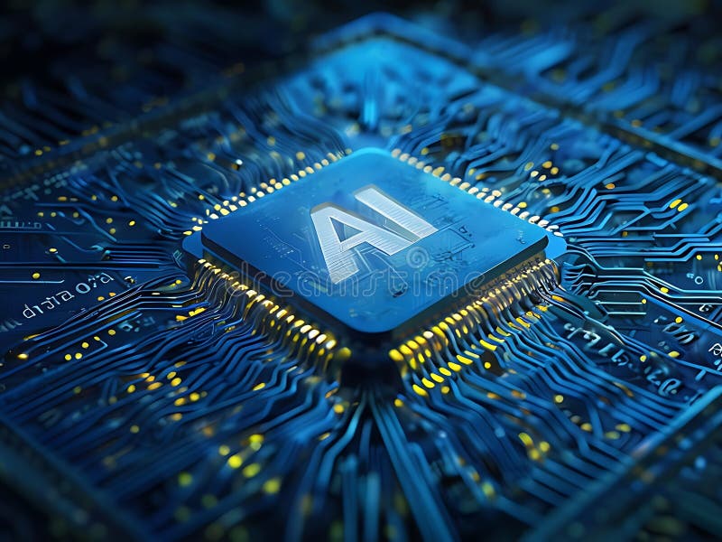 AI Chipset Illustration