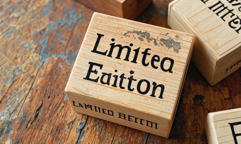 Wooden block with the word in it stock illustration