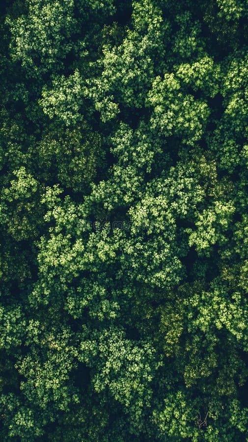 AI Dense Lush Green Forest Canopy Aerial View Capture Natural Wilderness Business Concept. stock abbildung