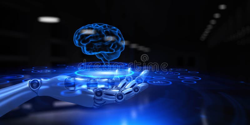 AI-Driven Financial Market Analytics and Predictive Trading Visualization. 3d render vector illustration