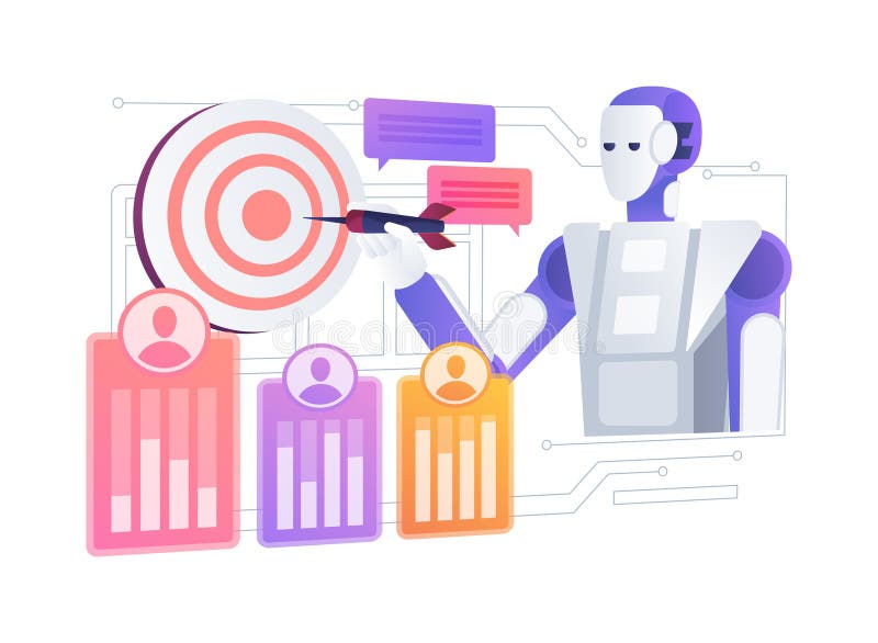 AI-Driven Sentiment Analysis for Campaigns abstract concept vector illustration. royalty free illustration