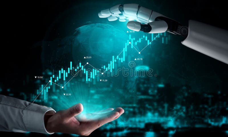 AI-Enhanced Stock Market Trend Forecasting Vouch Stock Photo - Image of ...