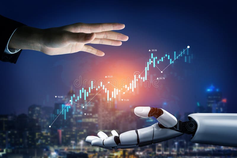 AI-Enhanced Stock Market Trend Forecasting Vouch Stock Photo - Image of ...