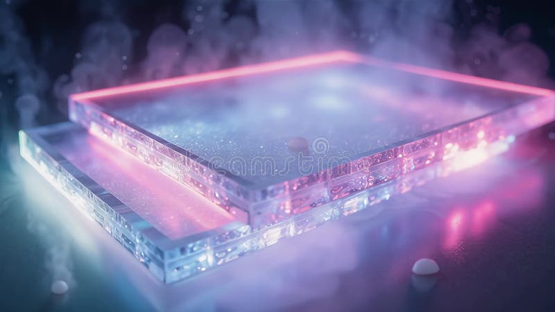 AI-futuristische digitale interface gloed vector illustratie