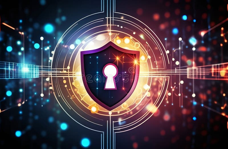 Abstract lock background royalty free illustration.