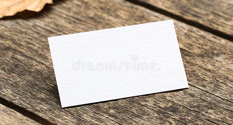 Blank business card to showcase branding possibilities in a professional setting vector illustration