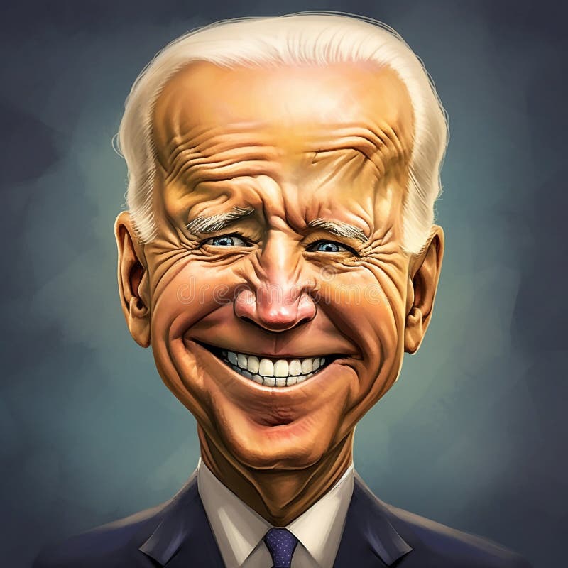 Caricature of Joe Biden editorial image. Illustration of national ...