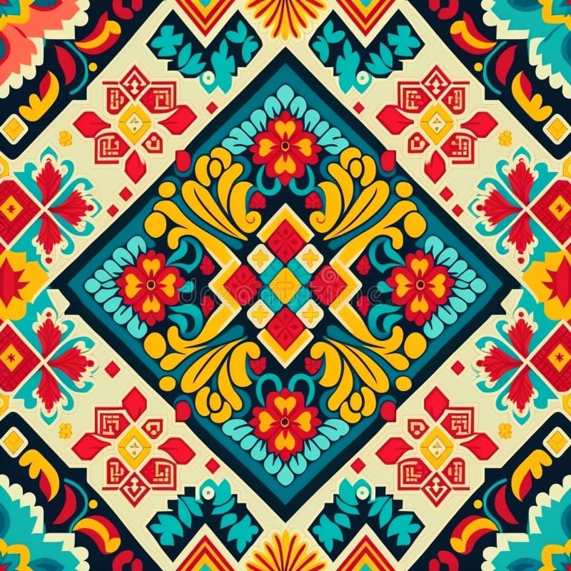 Illustration of an abstract colorful background with stacked vibrant cubes royalty free illustration.