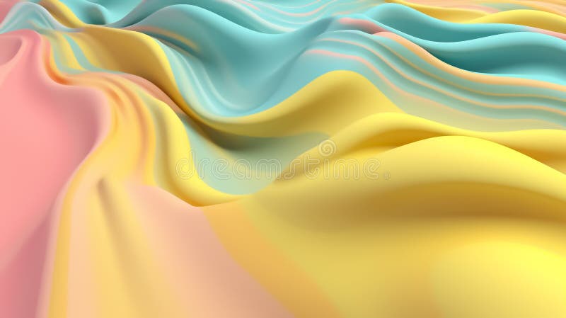 Some colorful colored liquid in different colors with a bright sky background stock illustration