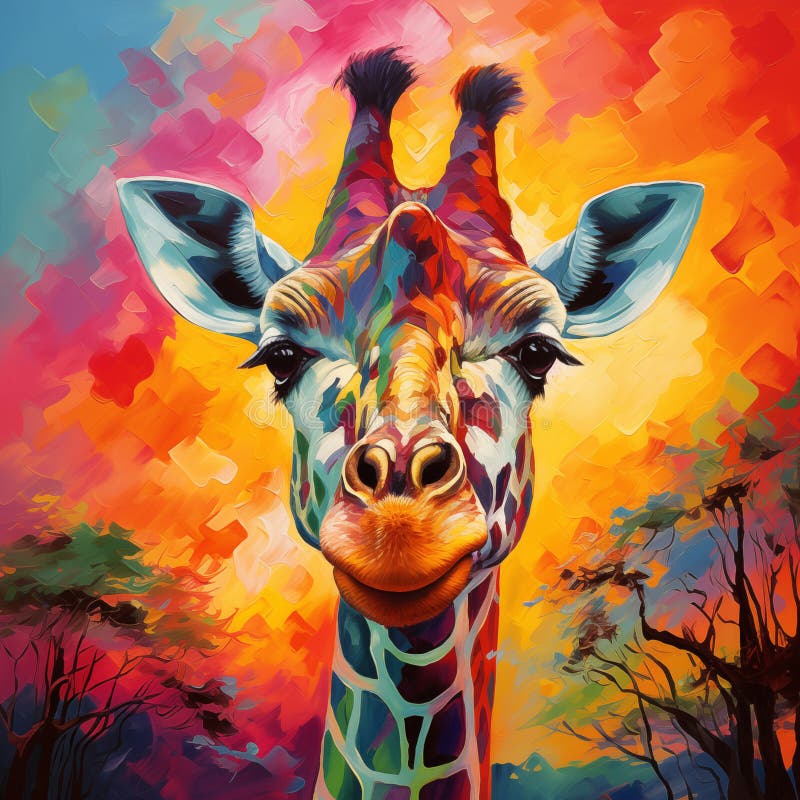 122 Giraffe Trees Illustration Stock Photos - Free & Royalty-Free Stock