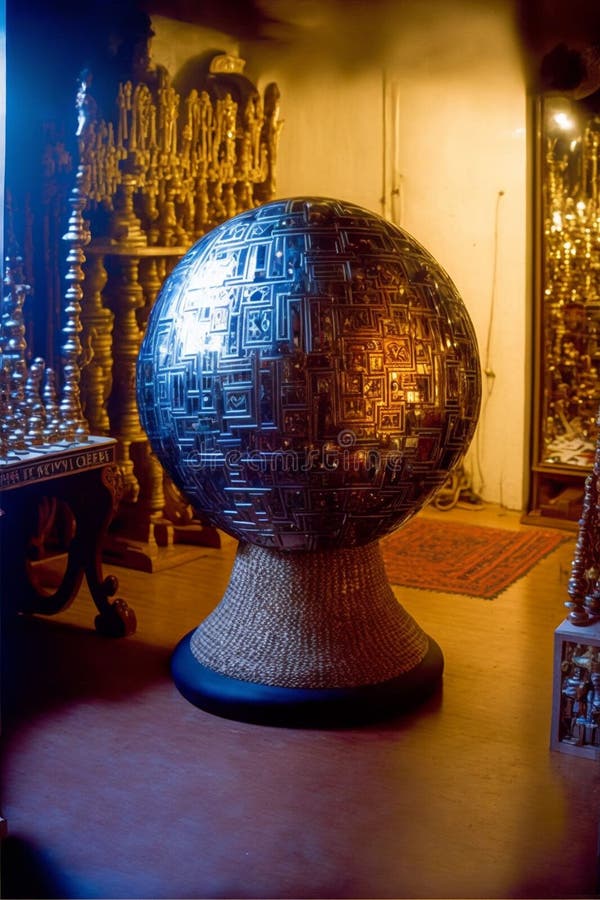 AIgenerated Illustration of a Golden Egyptian Religious Sculpture with