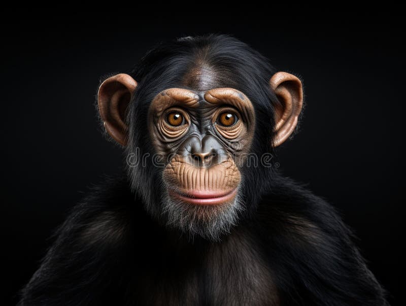 Chimp head vector illustration