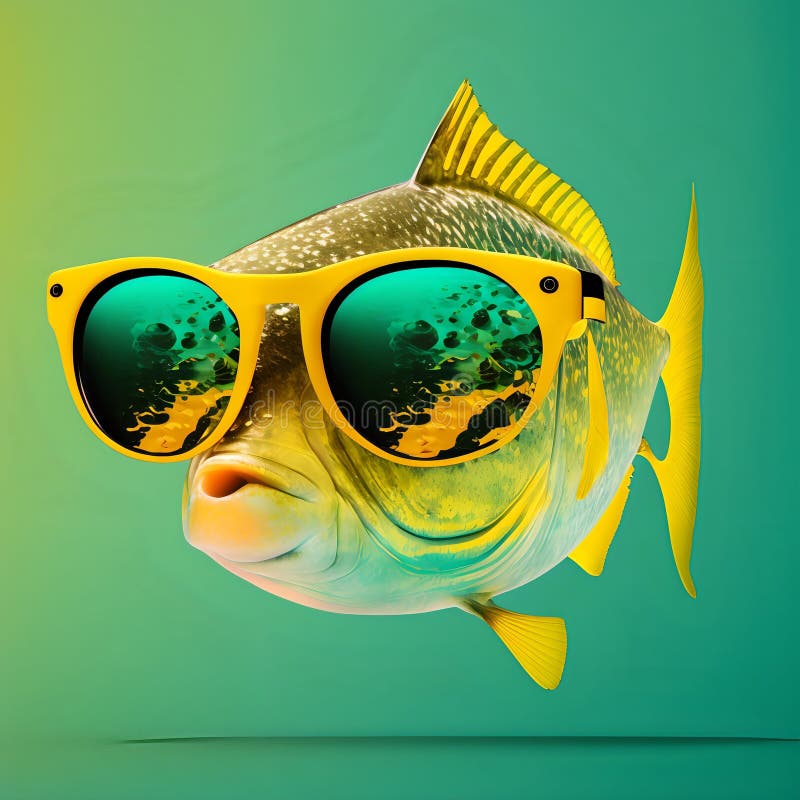 Fish Wearing Sunglasses Stock Illustrations – 271 Fish Wearing Sunglasses  Stock Illustrations, Vectors & Clipart - Dreamstime
