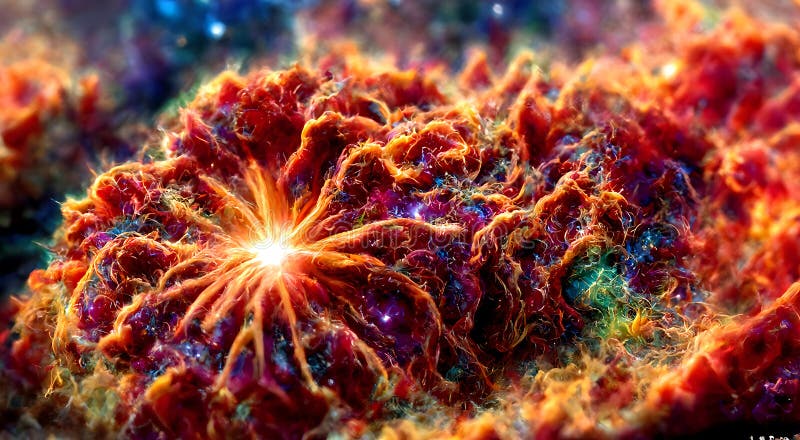 Abstract Fractal Stalwart Background stock illustration