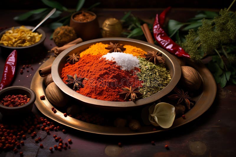 Curry India Symbol with Copy Space Stock Illustration Illustration of