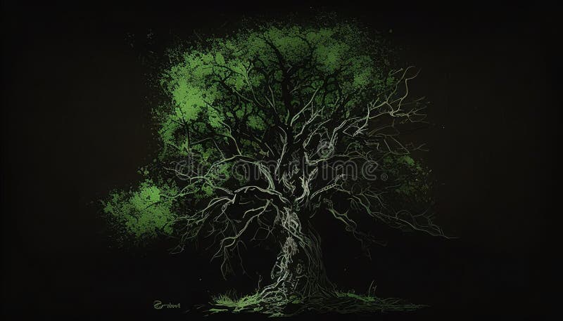 AI Generated. This image depicts a lush green tree with a dark and eerie touch. The leaves are tinged with a dark hue, and the bark seems to be decaying, giving it an unsettling vibe. The visual style is both realistic and surreal, with a touch of darkness that draws the eye in. This tree would be a perfect addition to a horror or fantasy setting, adding an element of mystery and intrigue. AI Generated. This image depicts a lush green tree with a dark and eerie touch. The leaves are tinged with a dark hue, and the bark seems to be decaying, giving it an unsettling vibe. The visual style is both realistic and surreal, with a touch of darkness that draws the eye in. This tree would be a perfect addition to a horror or fantasy setting, adding an element of mystery and intrigue.