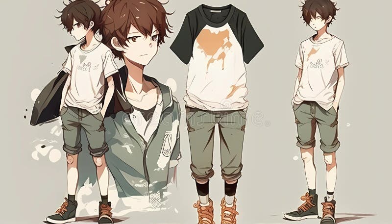 anime boy Stock Illustration