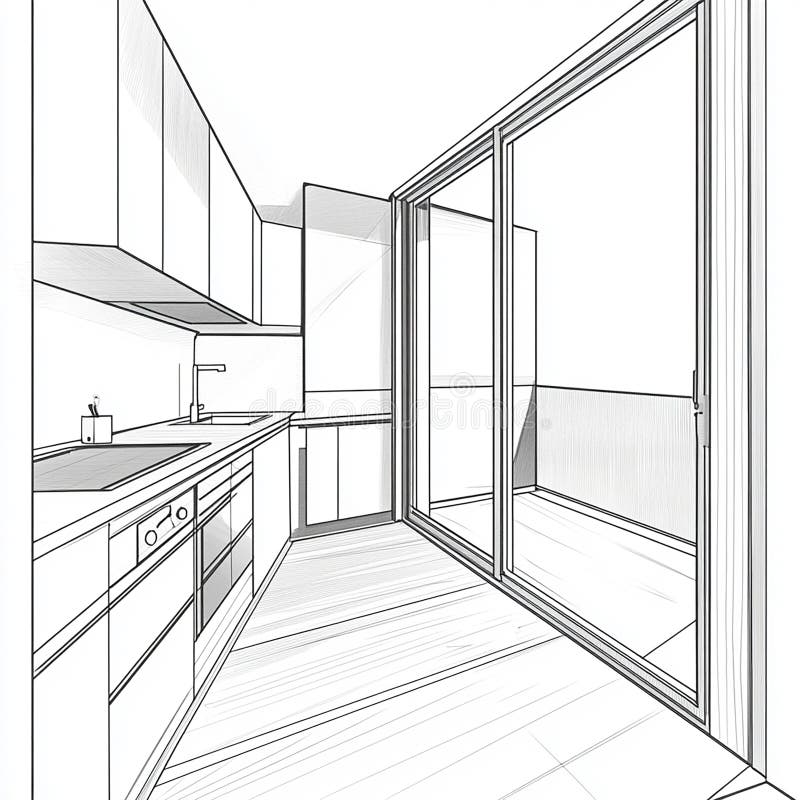 Modern Living Room with Artistic Wall Art and Large Windows