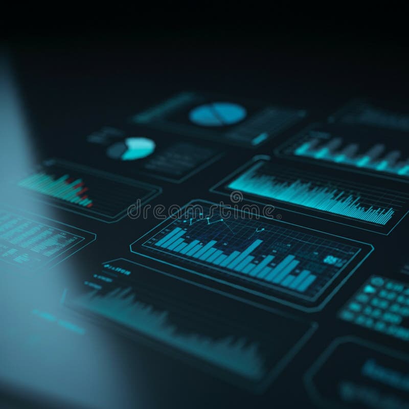 AI-Generated Image: Futuristic Hologram with Digital Patterns vector illustration