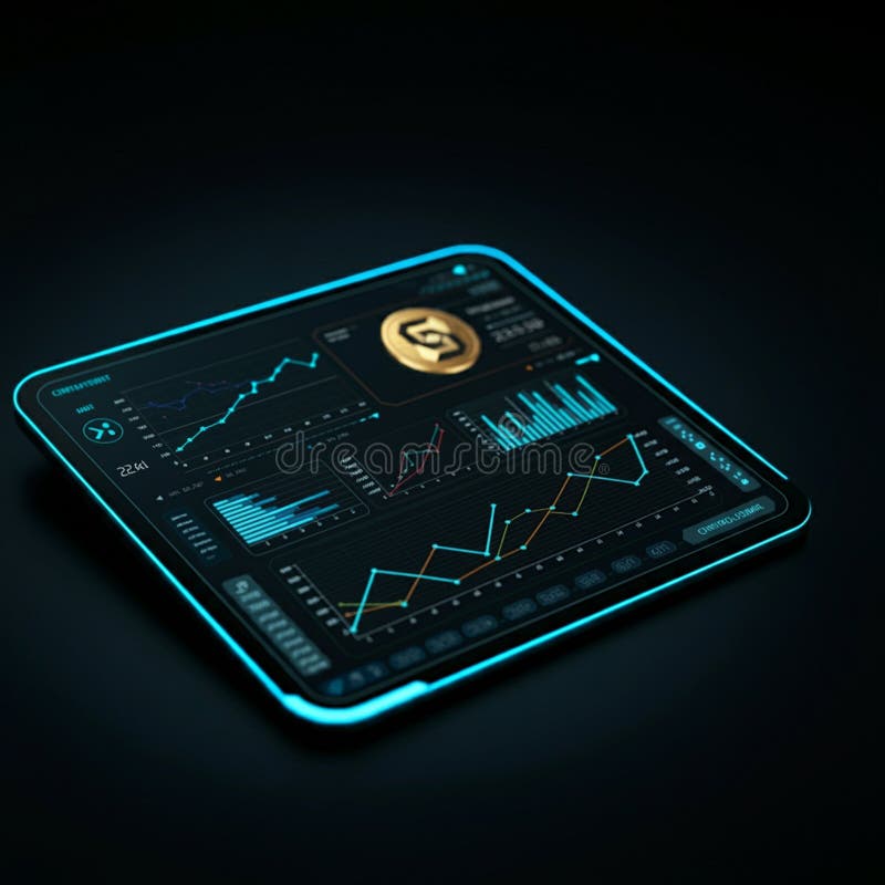 AI-Generated Image: Futuristic Hologram with Digital Patterns vector illustration