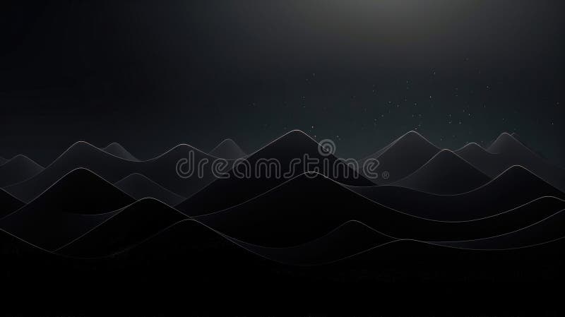Design de artă cu linie ondulată minimalistă, cu grafică elegantă și cu fundal simplu generat royalty free illustration