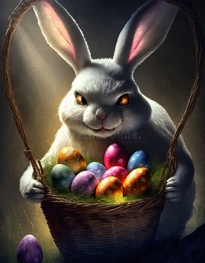 https://thumbs.dreamstime.com/b/ai-generated-image-scary-looking-easter-bunny-basket-eggs-scary-looking-easter-bunny-293948082.jpg