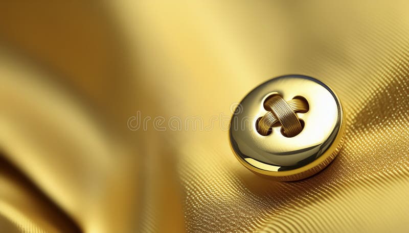 Golden button vector illustration
