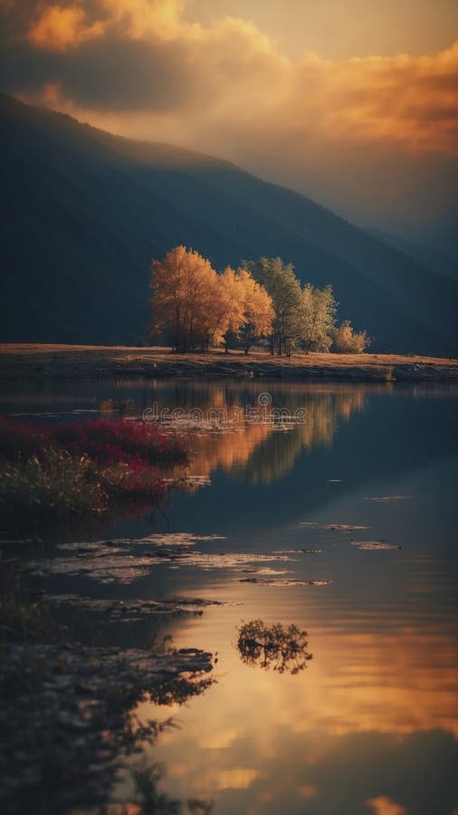 A lake that reflects not the sky above, but alternate realities in the universe.