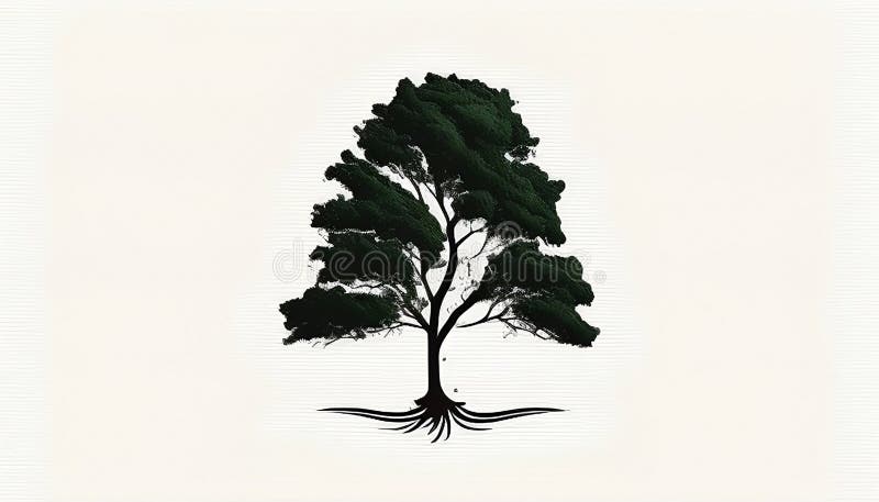 Minimalistic Tree Logo: a Serene Representation of Nature S Beauty