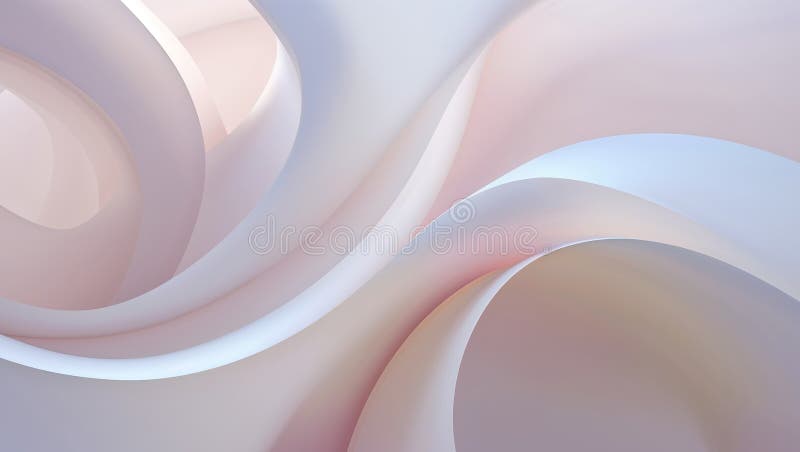 Pastel Flowing Curves Abstract Background royalty free stock images