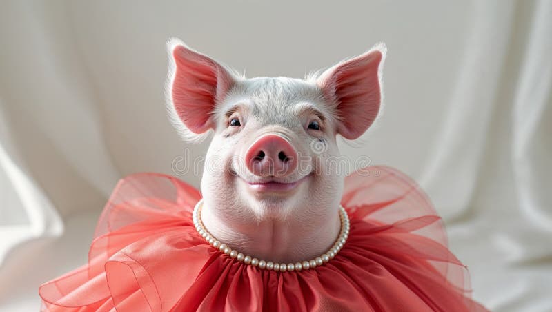 Smiling Pig Necklace Smiling Pig Necklace
