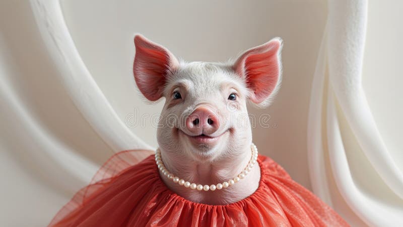 Smiling Pig Necklace Smiling Pig Necklace