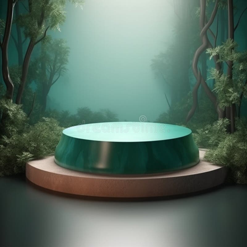AI Generative Naturel product display background stage with blank podium pedestal. Elevate your products with our natural display background stage, featuring a blank podium pedestal. This eco-friendly, minimalist setup combines organic materials and simple design to create a captivating showcase, drawing attention to your items while emphasizing their inherent beauty and uniqueness. Perfect for exhibitions, presentations, and retail spaces.