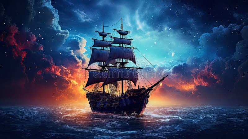 Pirate Ship Front Stock Illustrations – 298 Pirate Ship Front