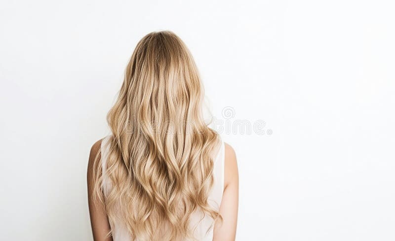 blonde hair back view png