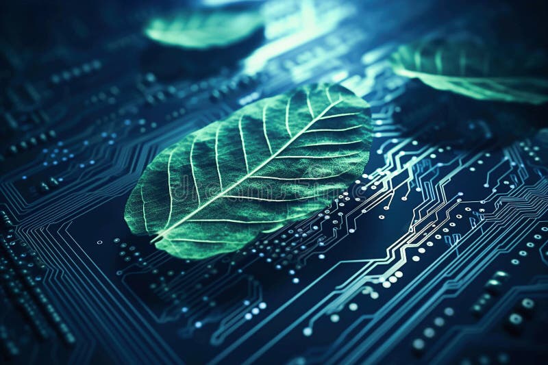 Ai generative. Sustainable Technology Background vector illustration