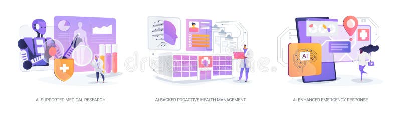AI in Health Management Abstract Concept Vector Illustrations. Stock ... Circuit Diagram