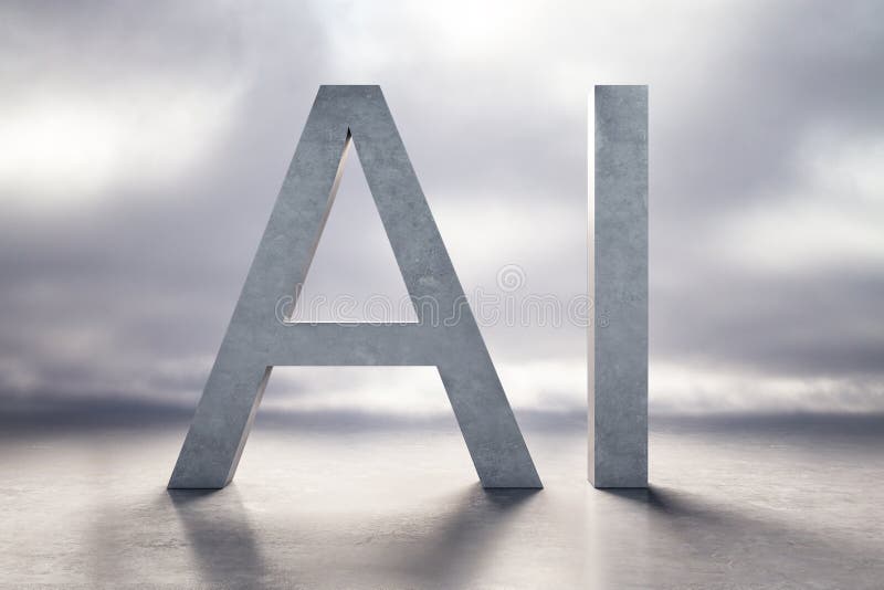 A I Letter Logo Design. Creative AI Letters Icon Stock Vector ...