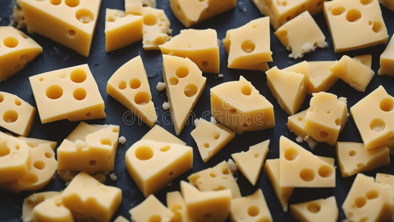 Ai illustrazione di un assortimento di formaggi illustrazione di stock