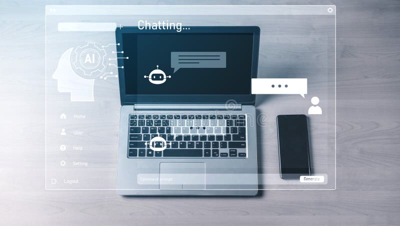 AI image generator interface enables image, AI, and generator process by converting user prompt into visual content using intelligent algorithms Vouch. Intelligent algorithms stock images, royalty-free photos and pictures