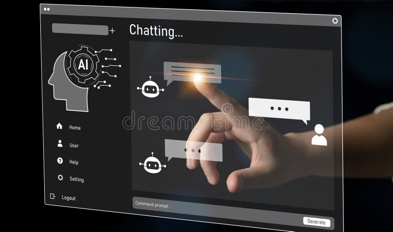 AI image generator interface enables image, AI, and generator process by converting user prompt into visual content using intelligent algorithms Latch. Intelligent algorithms stock images, royalty-free photos and pictures