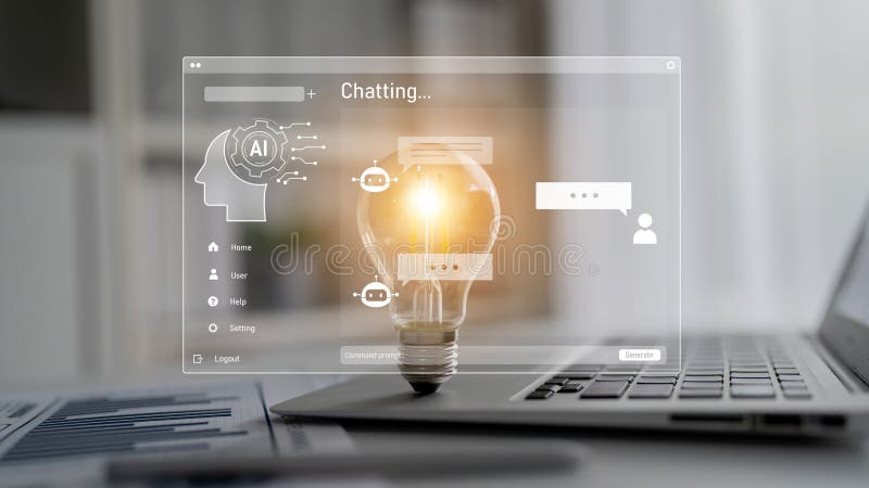 AI image generator interface enables image, AI, and generator process by converting user prompt into visual content using intelligent algorithms Latch. Intelligent algorithms stock images, royalty-free photos and pictures