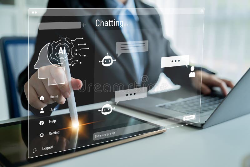 AI image generator interface enables image, AI, and generator process by converting user prompt into visual content using intelligent algorithms Latch. Intelligent algorithms stock images, royalty-free photos and pictures