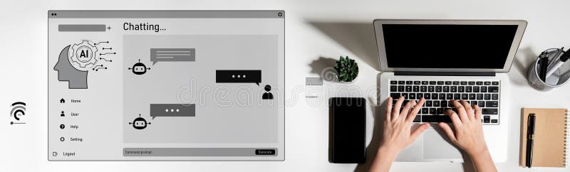 AI image generator interface enables image, AI, and generator process by converting user prompt into visual content using intelligent algorithms Latch. Intelligent algorithms stock images, royalty-free photos and pictures