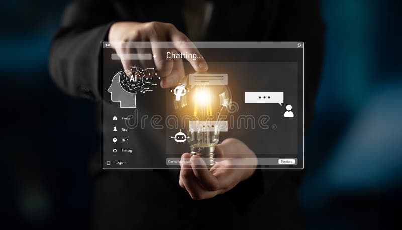 AI image generator interface enables image, AI, and generator process by converting user prompt into visual content using intelligent algorithms Latch. Intelligent algorithms stock images, royalty-free photos and pictures