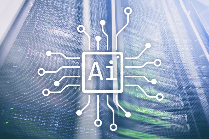 AI, inteligência artificial, automatização e conceito moderno da tecnologia da informação na tela virtual fotografia de stock AI, inteligência artificial, automatização e conceito moderno da tecnologia da informação na tela virtual fotografia de stock