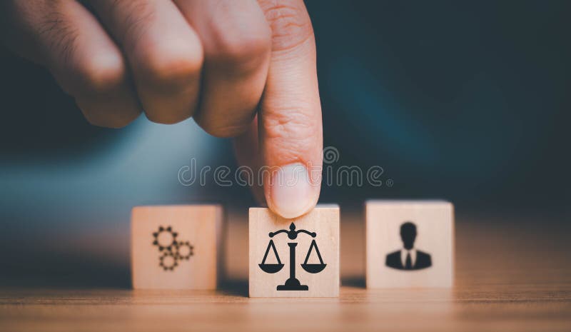 AI Law or AI ethics business concept. Artificial intelligence developing codes. Compliance, Business policy target in digital stock images