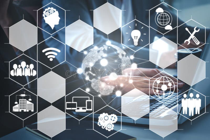 AI Learning and Artificial Intelligence Concept stock images