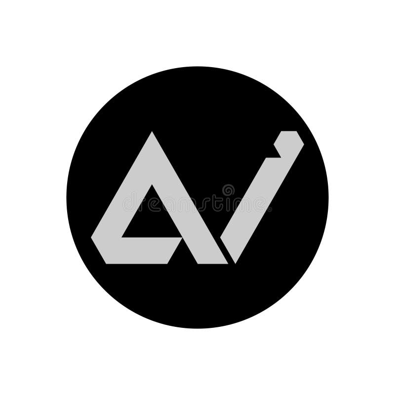 Letter AI Logo design stock vector. Illustration of simple - 148831858