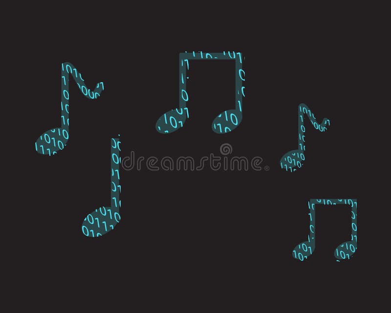 AI Music Generator To Compose Song Automatically Stock Vector